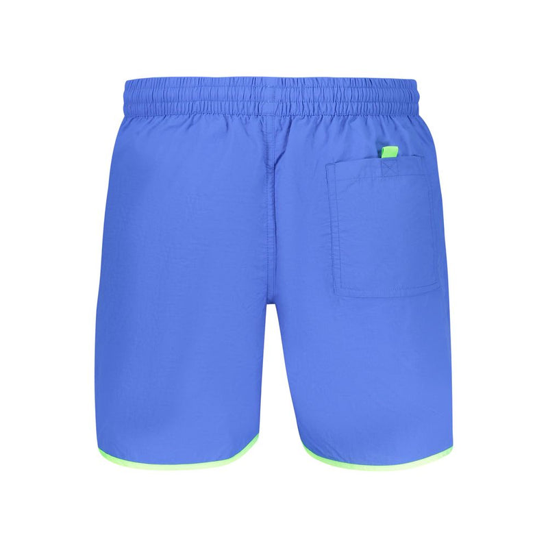 Norway 1963 Blue Polyamide Swim Boxer Shorts for Men