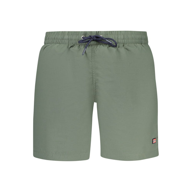 Shorts de bain en polyamide vert Norway 1963 pour hommes - XXL