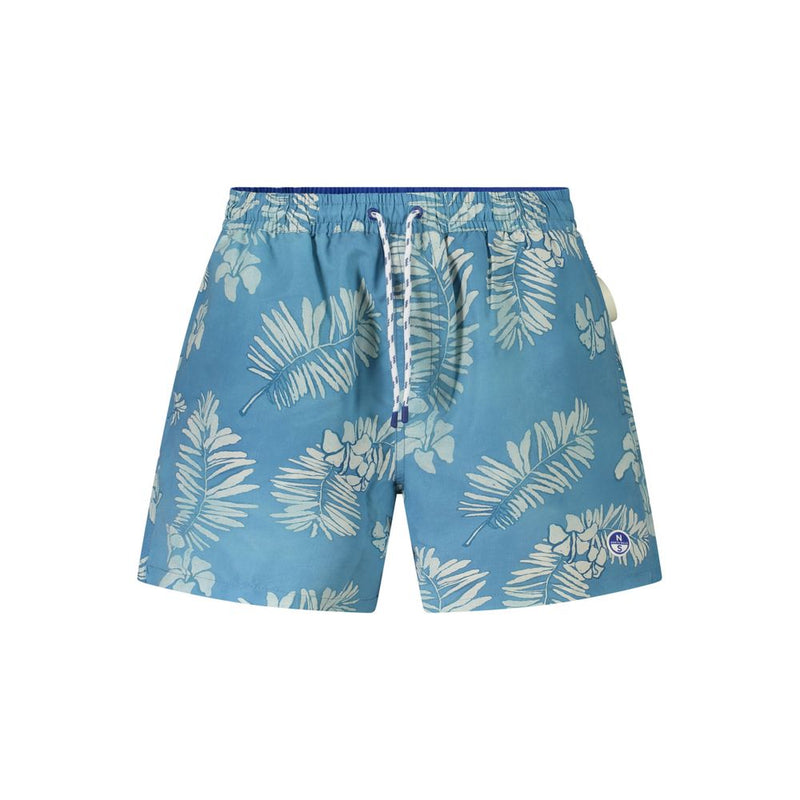 North Sails Blue Polyester Swimwear - Stylish Swim Boxers