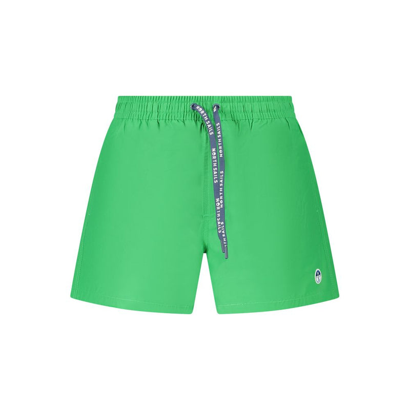 North Sails Green Cotton Swimwear - Comfortable Swim Boxer