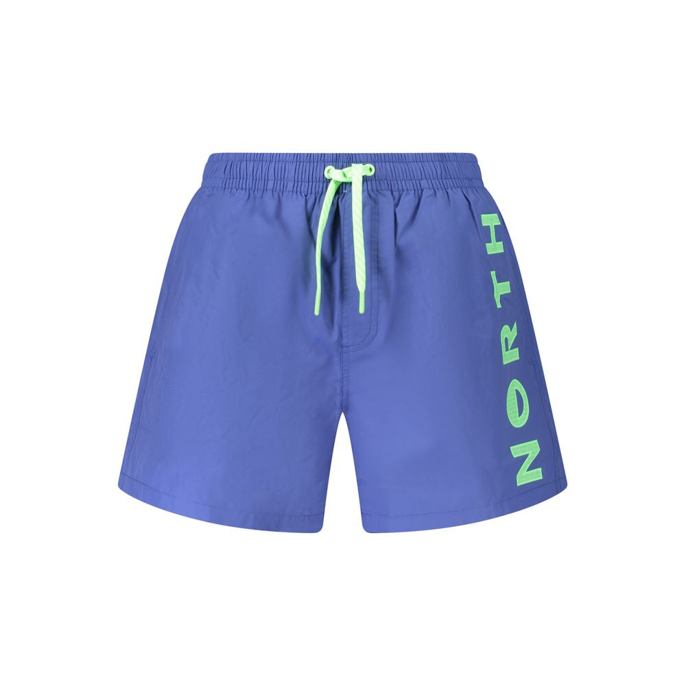 North Sails Blue Cotton Swimwear - Élégants Shorts de Bain