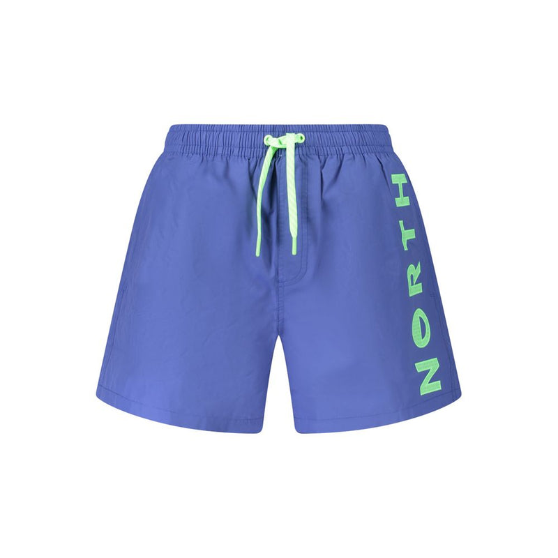 North Sails Blue Cotton Swimwear - Élégants Shorts de Bain