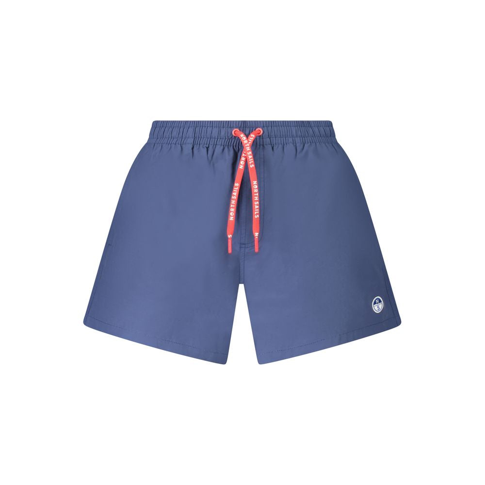 North Sails Blue Nylon Men's Swim Boxer - Eco-Friendly Swimwear