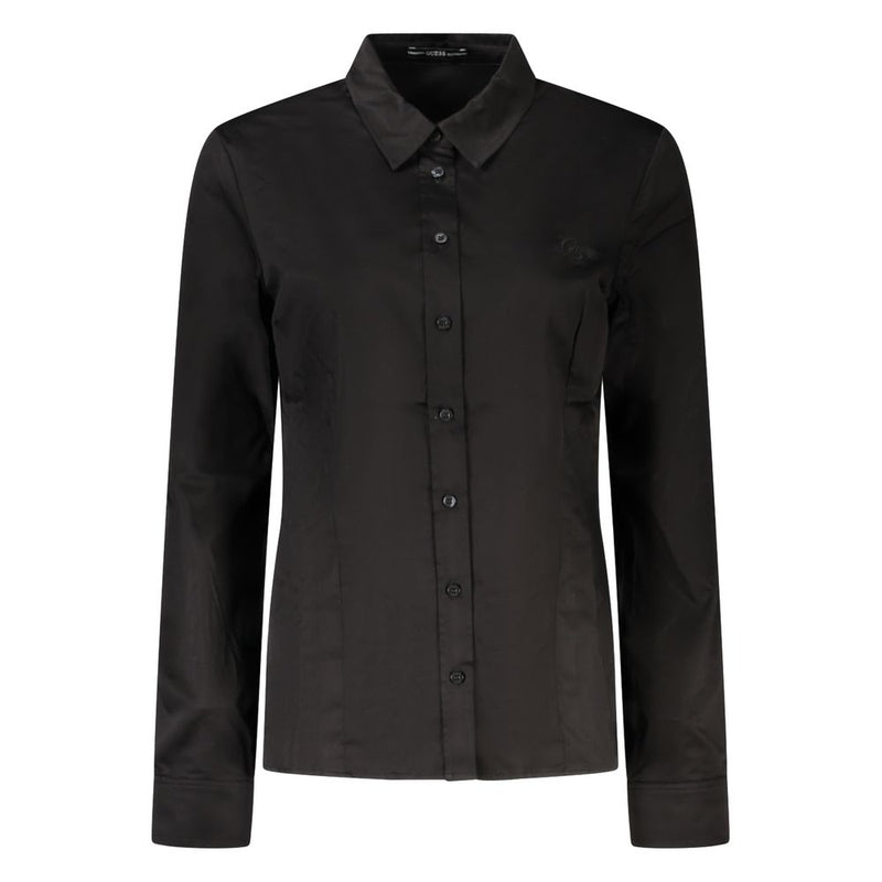 Guess Jeans Black Cotton Shirt - Élégant et Polyvalent