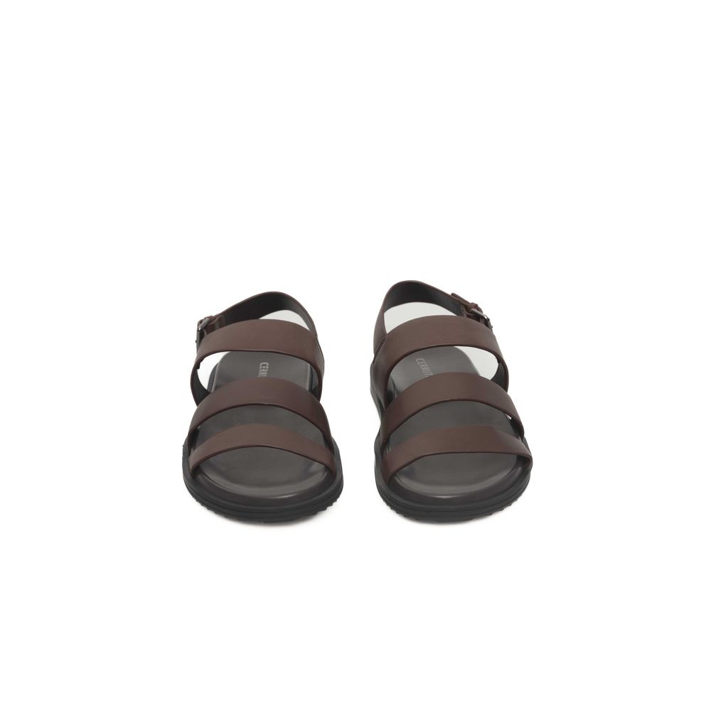 Cerruti 1881 Sandales en Cuir Brun pour Homme - Luxe Été