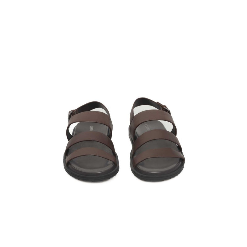 Cerruti 1881 Sandales en Cuir Brun pour Homme - Luxe Été