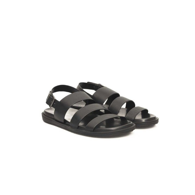 Cerruti 1881 Sandales en Cuir Noir pour Homme - Élégance Estivale