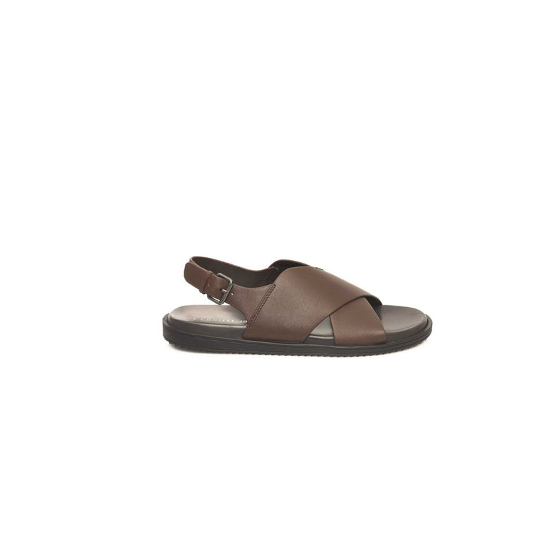 Cerruti 1881 Sandales en Cuir Brun pour Homme - Élégance Estivale