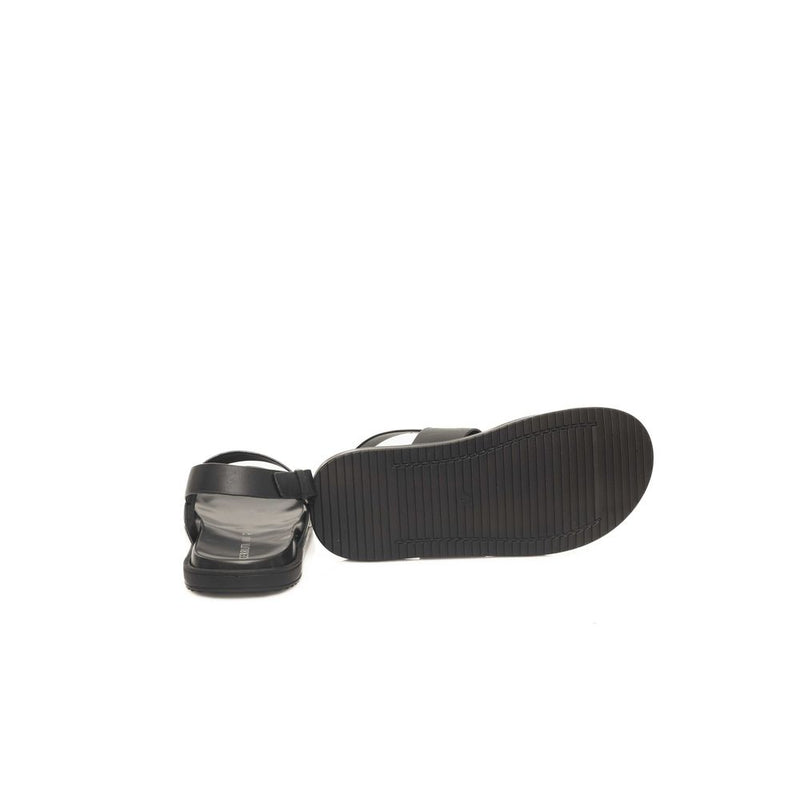 Cerruti 1881 Sandales en Cuir Noir pour Homme - Élégance Estivale