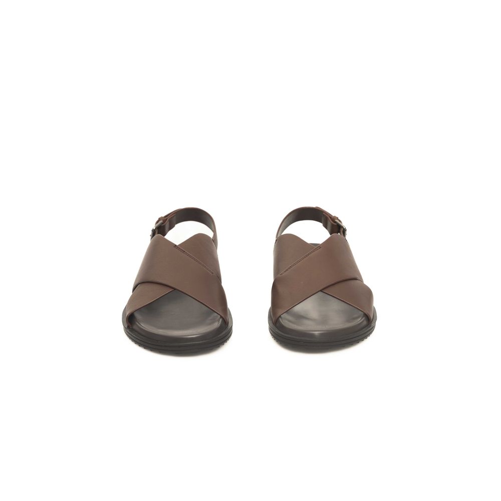 Cerruti 1881 Sandales en Cuir Brun pour Homme - Élégance Estivale