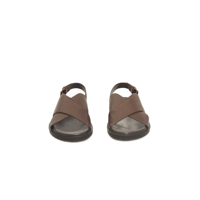 Cerruti 1881 Sandales en Cuir Brun pour Homme - Élégance Estivale