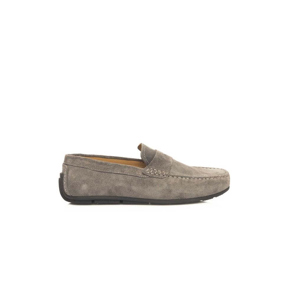 Cerruti 1881 Gray Cowhide Men's Loafer - Luxurious Comfort