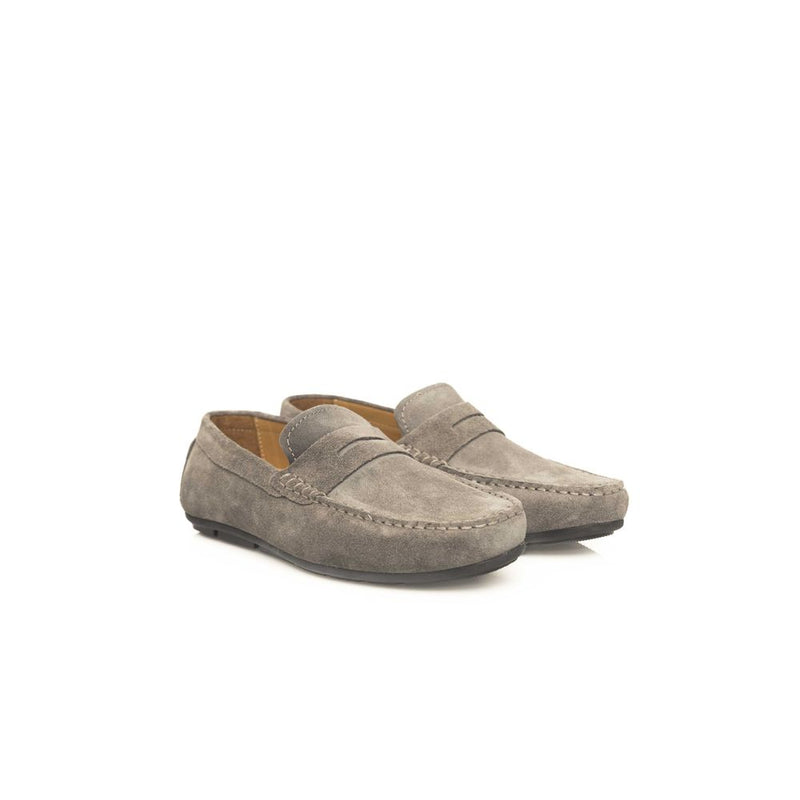 Cerruti 1881 Gray Cowhide Men's Loafer - Luxurious Comfort