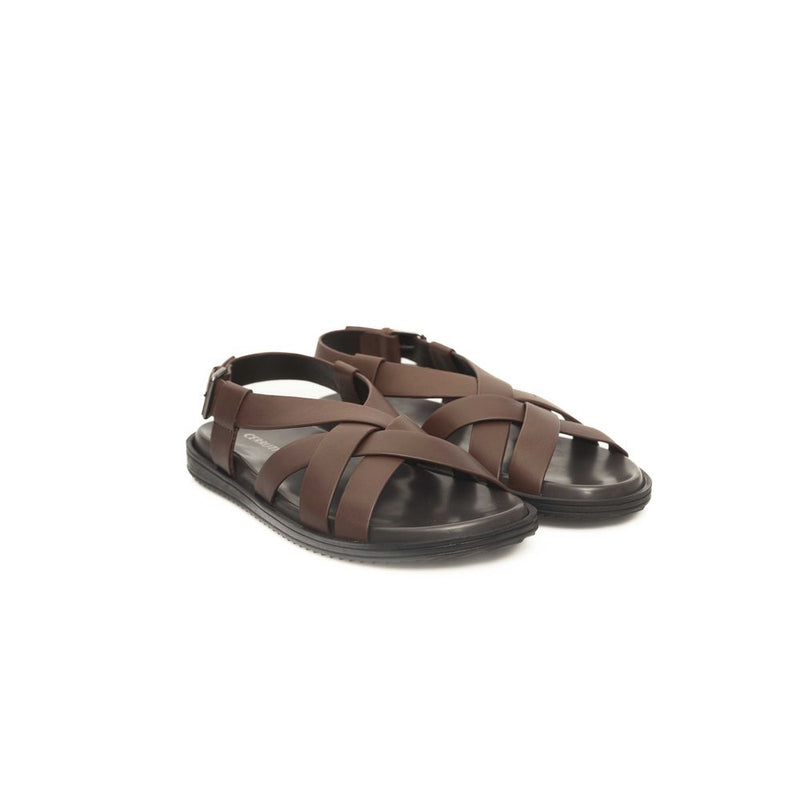 Cerruti 1881 Sandales en Cuir Marron pour Homme - Chaussures de Luxe