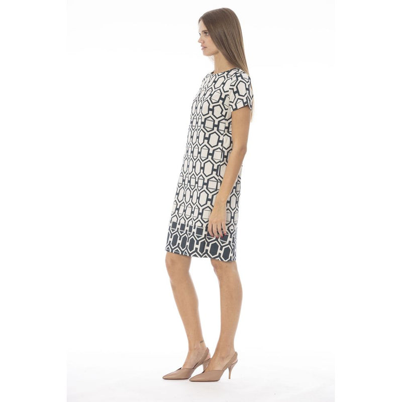 Robe en Coton Blanche Femme Baldinini Trend - Élégance Contemporaine