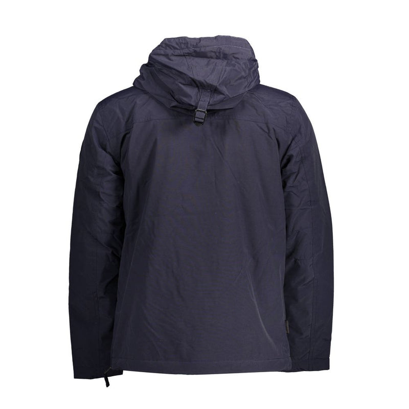 Napapijri Blue Polyamide Long-Sleeved Rainforest Jacket