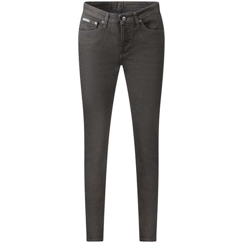 Calvin Klein Jeans Femme Slim Fit Noir en Coton