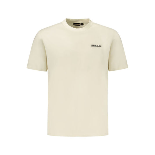 T-shirt homme en coton beige Napapijri