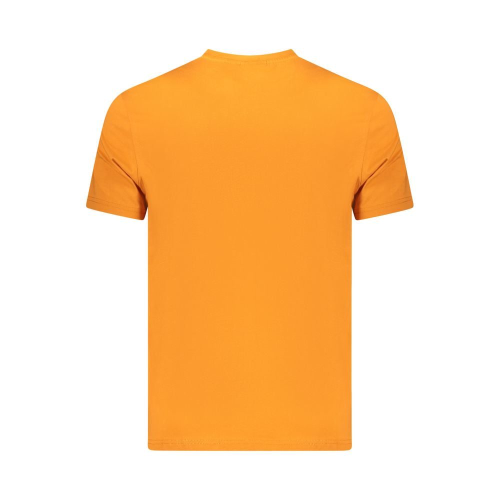 T-shirt Napapijri Orange en Coton pour Homme
