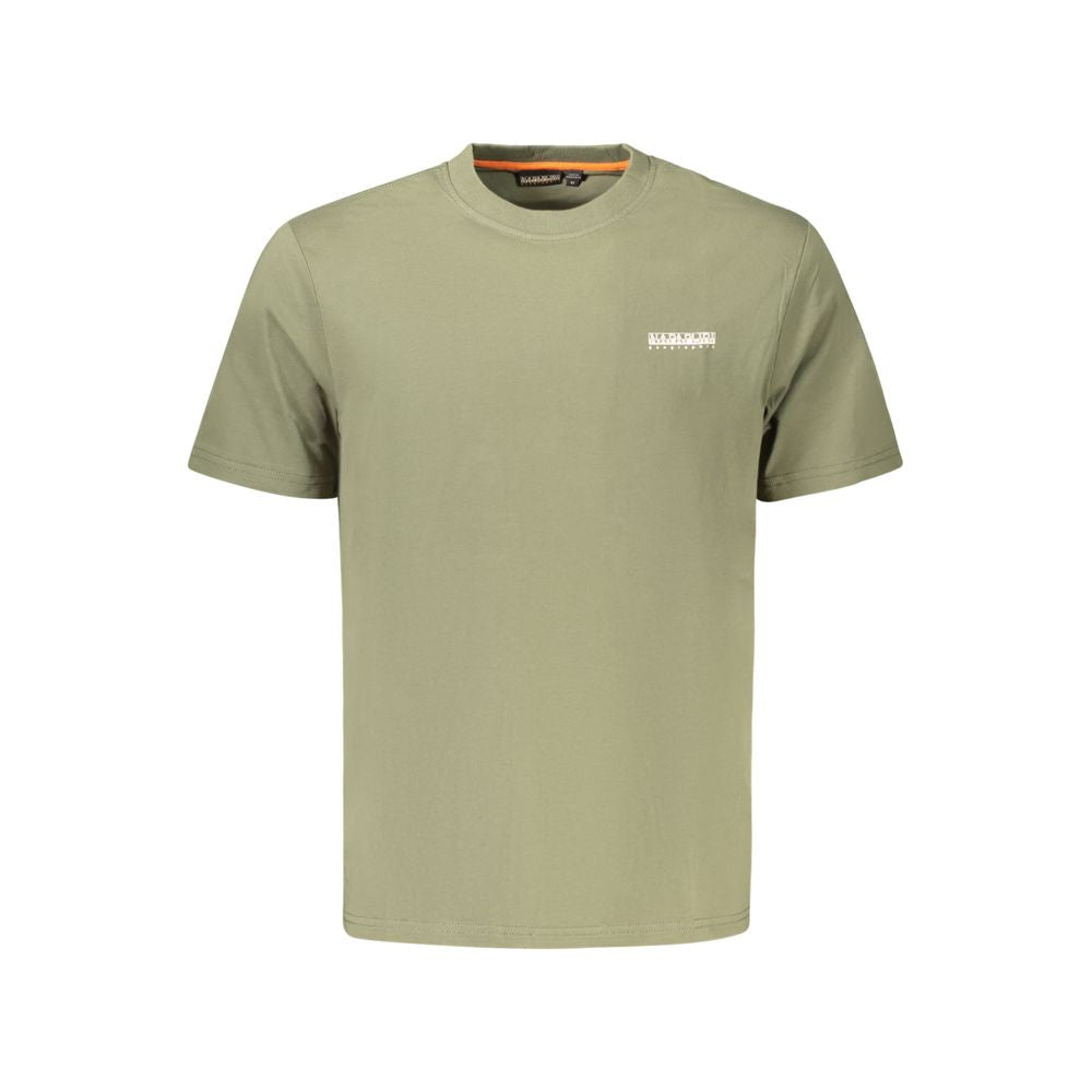 T-shirt homme en coton vert Napapijri