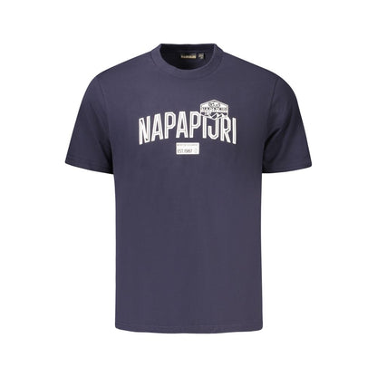 Napapijri Blauw Katoenen Heren T-Shirt