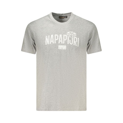 T-shirt homme en coton gris Napapijri