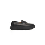 Cerruti 1881 Black Leather Men Loafer - Elegant Comfort