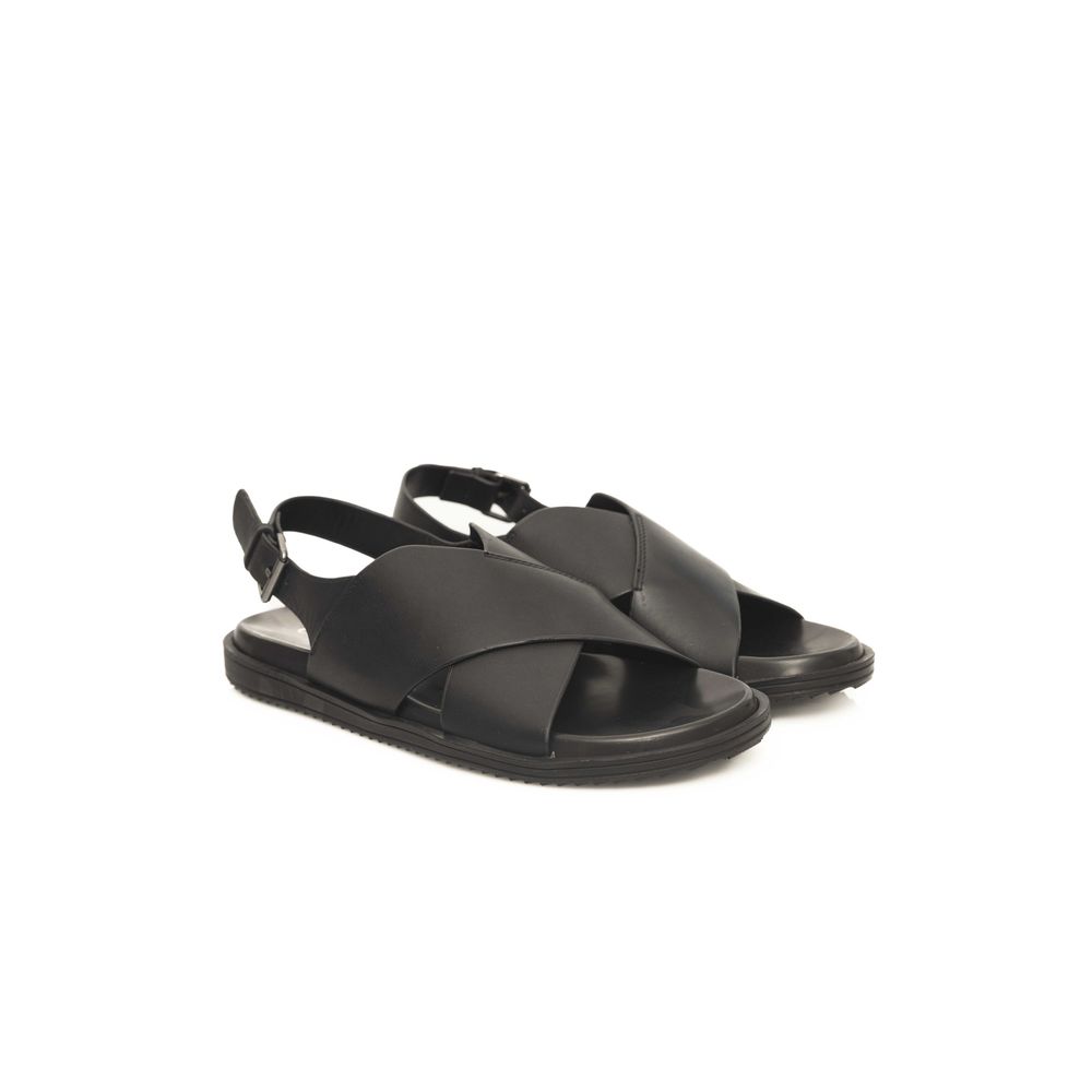 Cerruti 1881 Sandales en Cuir Noir pour Homme - Élégance et Confort