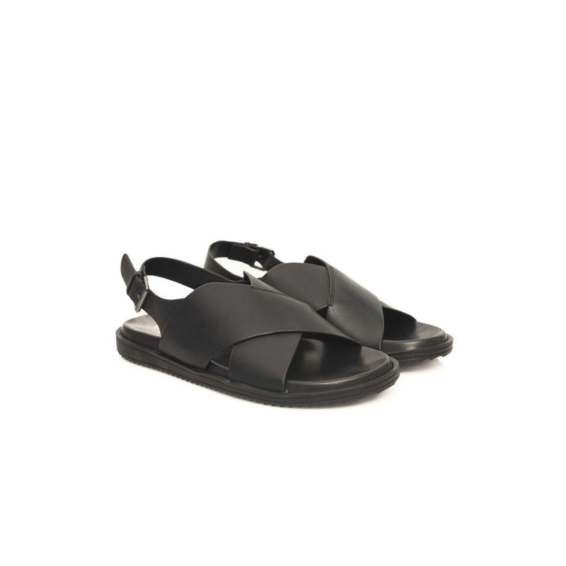 Cerruti 1881 Sandales en Cuir Noir pour Homme - Élégance et Confort