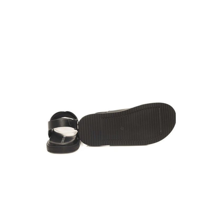 Cerruti 1881 Sandales en Cuir Noir pour Homme - Élégance et Confort