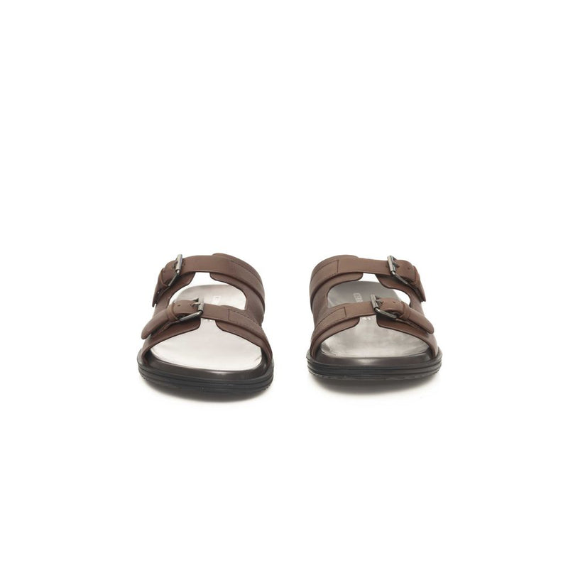 Cerruti 1881 Sandales en Cuir Brun pour Homme - Luxe et Confort