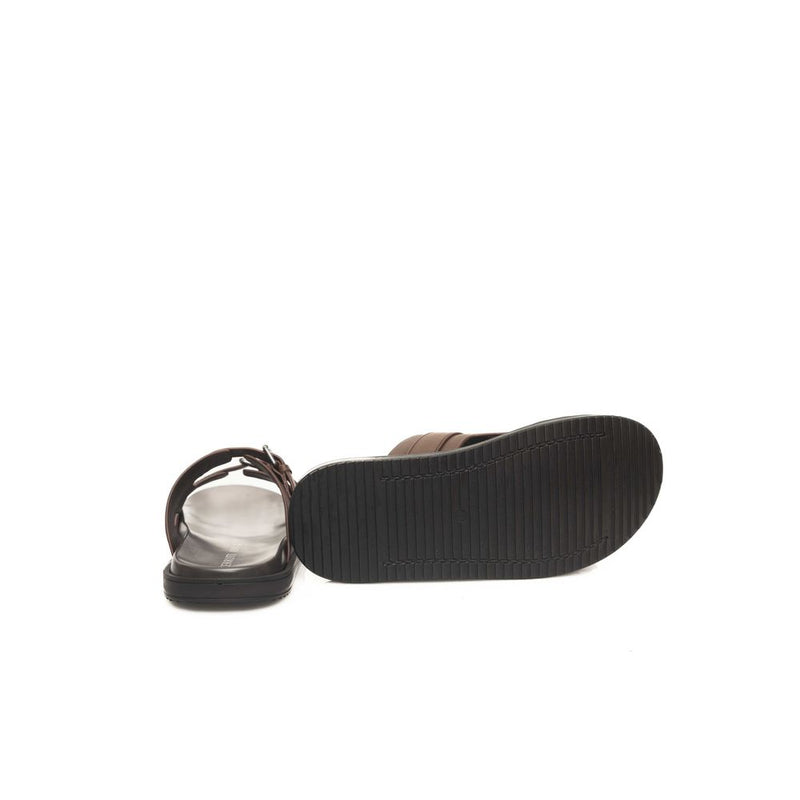 Cerruti 1881 Sandales en Cuir Brun pour Homme - Luxe et Confort