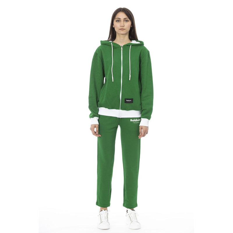 Baldinini Trend Green Cotton Women's Sweater - Luxurious Comfort