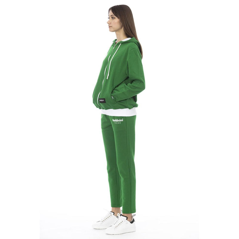 Baldinini Trend Green Cotton Women's Sweater - Luxurious Comfort