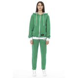 Baldinini Trend Green Cotton Women Sweater - Luxe et Confort
