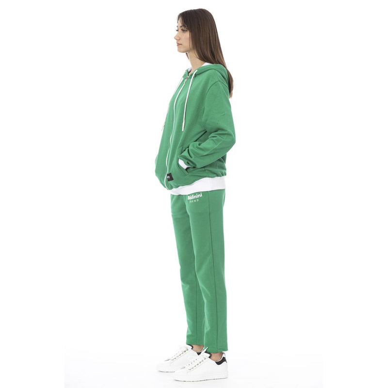Baldinini Trend Green Cotton Women Sweater - Luxe et Confort