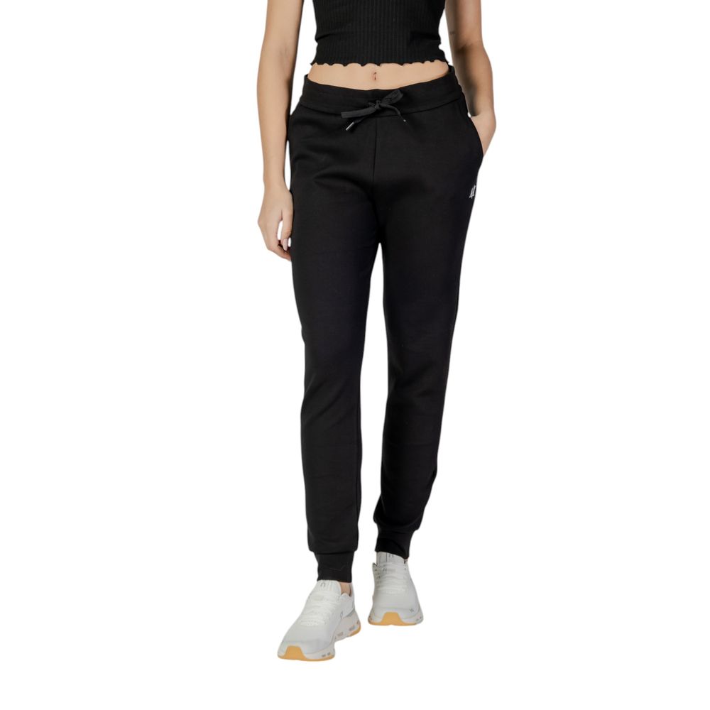 Zwarte katoenen joggingbroek van Armani Exchange, geschikt voor sport.