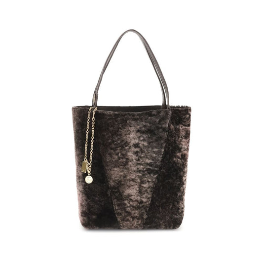 Sac cabas Chloé Spin en peau de mouton retournée