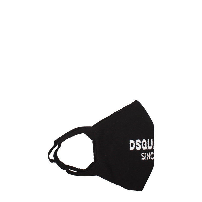 Dsquared² Black Polypropylene Facemasks
