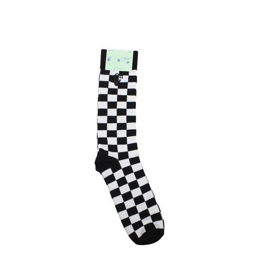 Chaussettes en coton blanc cassé