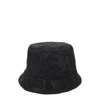 Bonnets Bucket en coton noir de Palm Angels