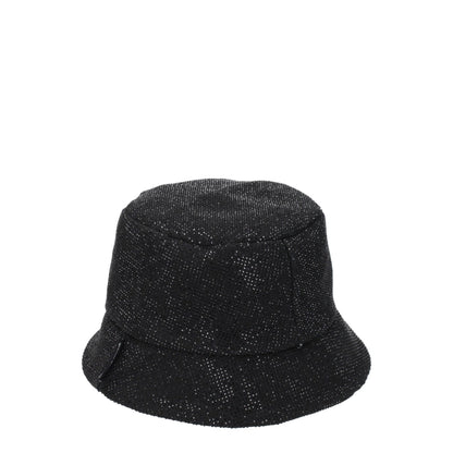 Bonnets Bucket en coton noir de Palm Angels