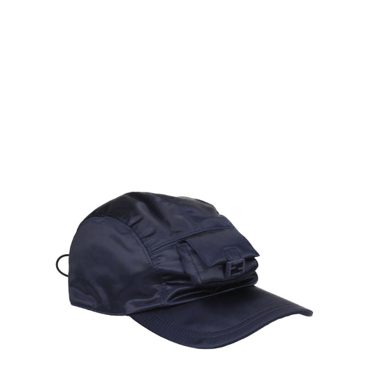 Casquettes (bonnets de baseball) en polyamide bleu Fendi