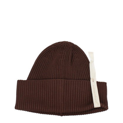 Bonnet en coton brun de Jacquemus