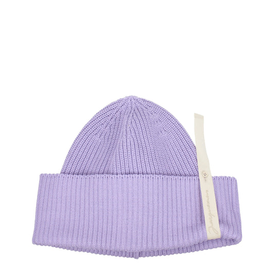 Bonnet en coton violet de Jacquemus