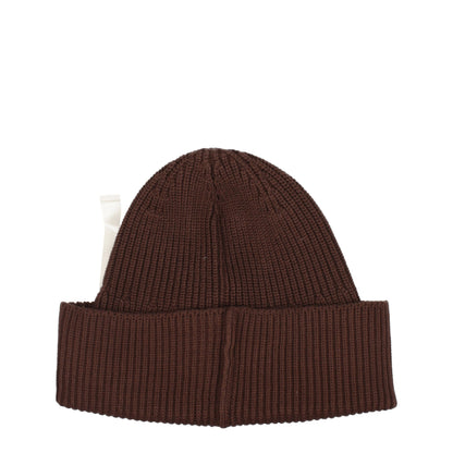 Bonnet en coton brun de Jacquemus