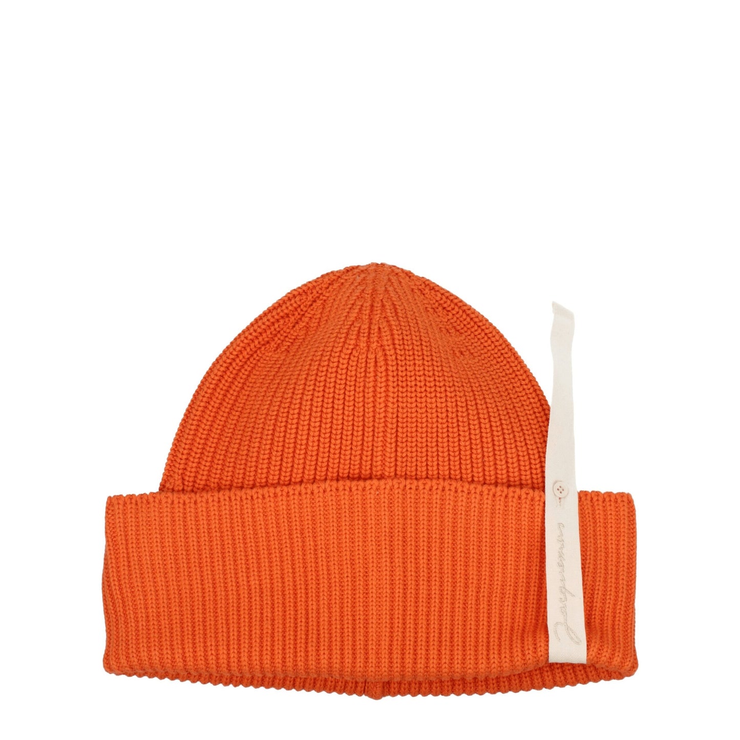 Bonnet en coton orange de Jacquemus