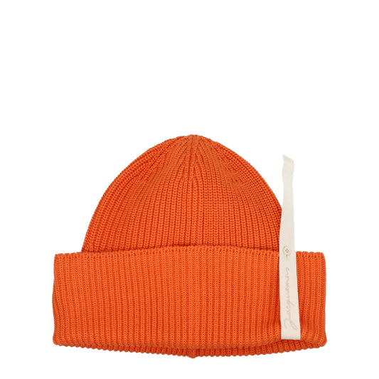 Bonnet en coton orange de Jacquemus