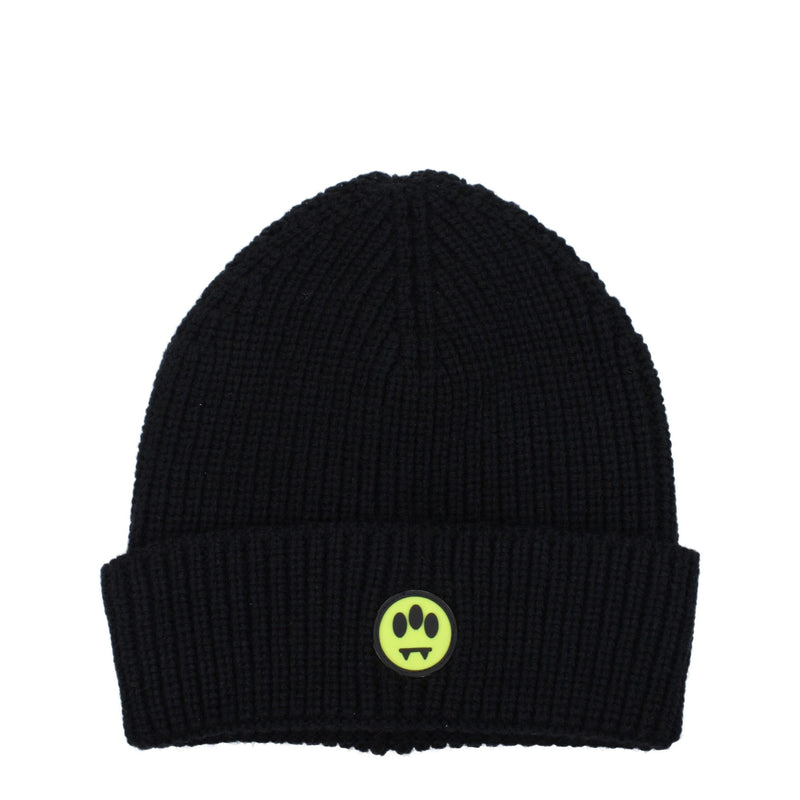 Barrow Black Wool Beanie - Sporty Glam Style
