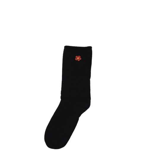 Chaussettes en coton noir Kenzo